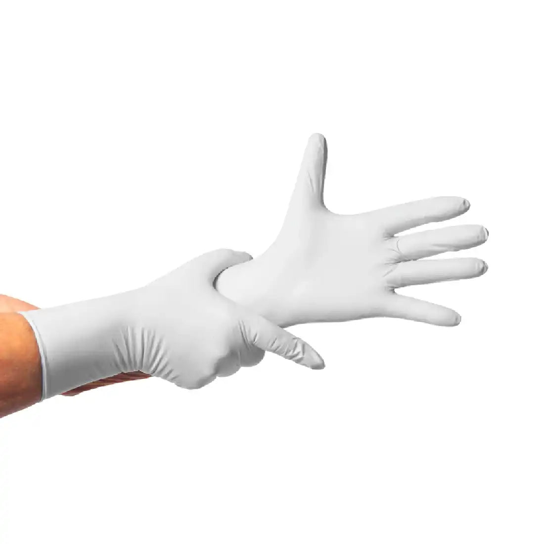 Guante de Nitrilo Blanco 7,0 grs extralargo 30cm (50uds)