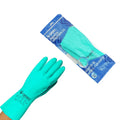Guante de Nitrilo Flocado Verde (12ud)